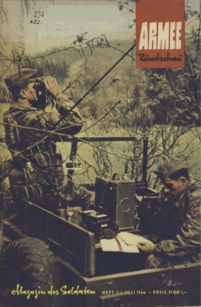 Armeerundschau 8-1966 NVA Volksarmee Soldaten DDR ASK Potsdam Drewitz MG 08 34 R 